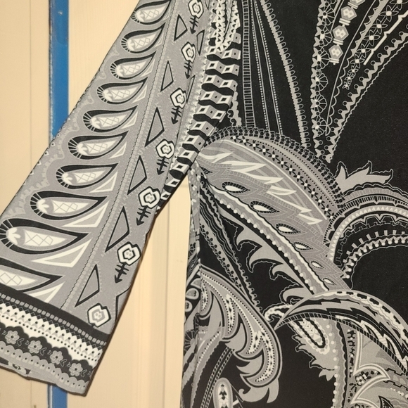 Eci paisley shirt dress L - Picture 3 of 4